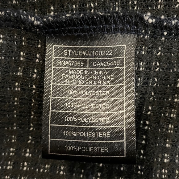Jack by BB Dakota cardigan, black and white stretch, L, excellent condition - Picture 10 of 15